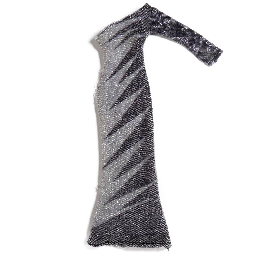 Vtg 1975 MEGO Cher Doll Electric Feathers Black Silver Dress Bob Mackie TLC